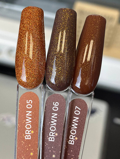 Pixie Secrets Гель лак Brown 07 8мл