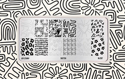 Пластина для стемпинга Go! Stamp 287 Sketch