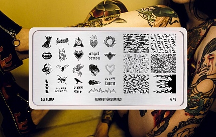 Пластина для стемпинга Go! Stamp 48 Burn by @ksiunails 