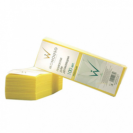 Полоска для депиляции 7*20 Italwax №100шт желтая (Россия)