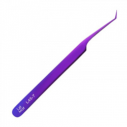 Пинцет профессиональный Le Maitre "Expert" L 45-7 BLUE-PURPLE