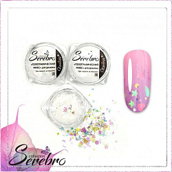 Камифубики голографические разные фигуры ''Serebro collection'' 0,5г