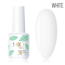 MIO Nails База - Cover Base Strong LUXE Белая - 15 мл