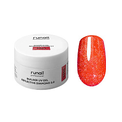 Моделирующий УФ-гель светоотражающий BUILDER UV GEL REFLECTIVE DIAMOND 3.0, 15г №9963 Runail