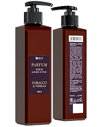 MILV Парфюмированный восст-щий крем д/рук и тела с маслом авокадо. TOBACCO AND VANILLA. 250 мл