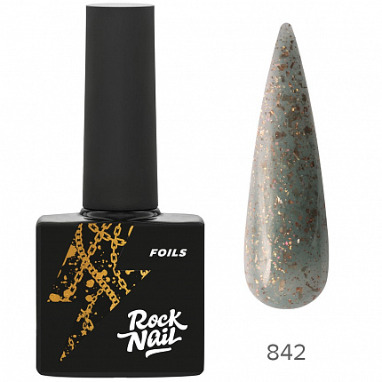 Гель-лак RockNail Foils 842 Na Mne Cash 