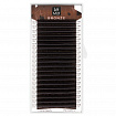 Ресницы Dark chocolate Le Maitre "Bronze" 20 линий M 0.10 MIX 7-13 mm