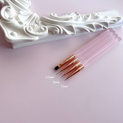 Кисть велюр 7 мм pink house