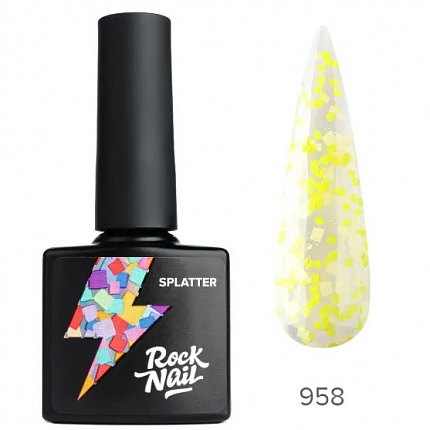 Гель-лак RockNai Splatter 958 Blank canvas