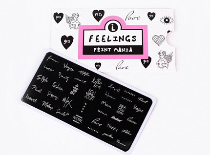 Lianail LPP-010 Пластина для стемпинга. Print Mania: Feelings #1