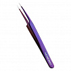 Пинцет прямой A Enigma (Purple metalilic) с ручной заточкой extra-sharp