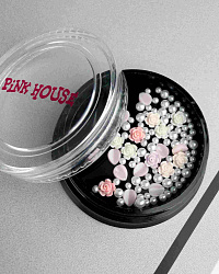 Дизайн 01 букетик в баночке pink house