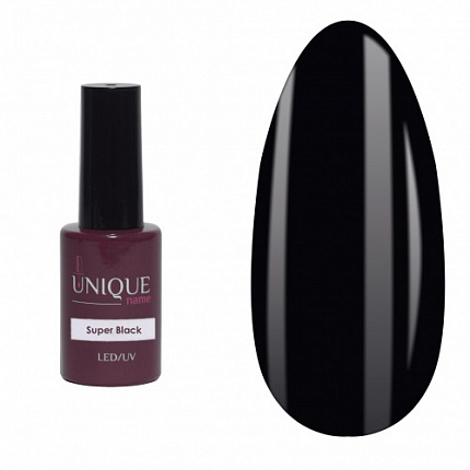 Unique Гель-лак Super Black (15ml)