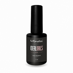 Ingarden Камуфлирующая каучуковая база для гель лака нюдовая IDEALNAILS nude, 11 мл