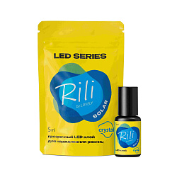 Клей прозрачный для LED наращивания Rili Solar Crystal, 5 мл