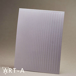 Art-A 3D металлические наклейки полосы White (гнутся)