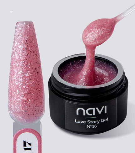 Гель для наращивания и моделирования Love Story Gel 17 NAVI, 15 мл