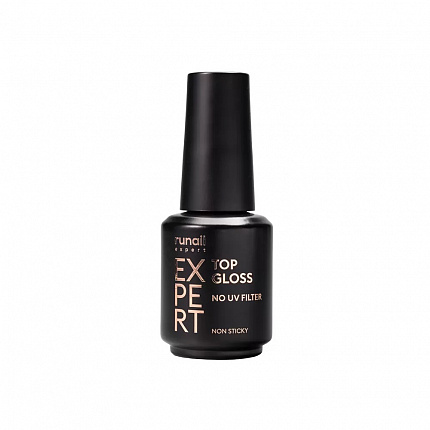 Топ глянцевый без УФ-фильтра Top Gloss Non Sticky Runail Expert №117, 18мл флакон