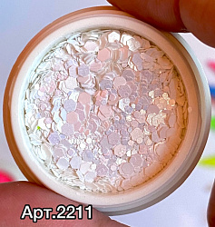 Bright bubbles белый жемчужный