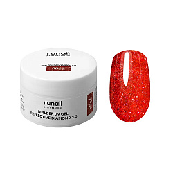 Моделирующий УФ-гель светоотражающий BUILDER UV GEL REFLECTIVE DIAMOND 3.0, 15г №9964 Runail