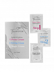 FreiAVIVER Набор составов для ламинирования ресниц и бровей (3*1,5ml)