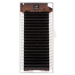 Ресницы Dark chocolate Le Maitre "Bronze" 20 линий L 0.10 MIX 8-15 mm