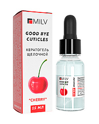 MILV Кератогель щелочной "GOOD BYE CUTICLES "ВИШНЯ". 15 мл 18935