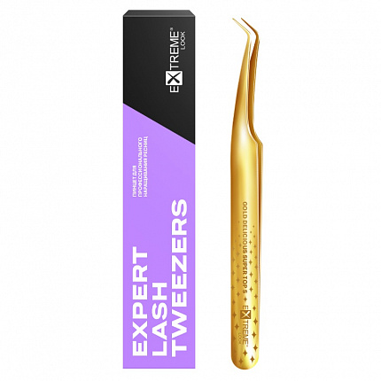 Пинцет Extreme look "Gold Delicious" Super Top S