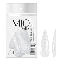 Mio Nails Верхние формы «Салонный миндаль», 12 шт