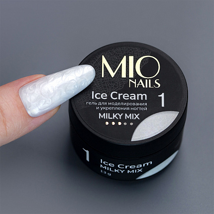 MIO Nails Гель ICE CREAM GEL - MILKY MIX # 01 - 13 г