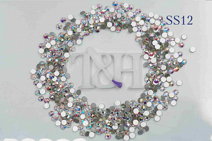 Стразы T&H 100шт Голограмма SS12 арт. 93887