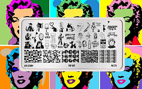 Пластина для стемпинга Go! Stamp 275 Pop Art