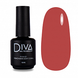 Diva French base Light Coral 15 мл