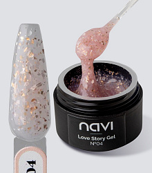 Гель для наращивания и моделирования Love Story Gel 04 NAVI, 15 мл