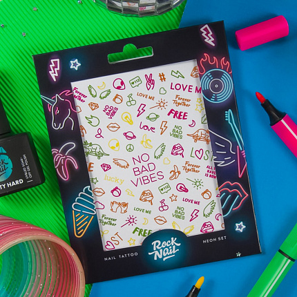 Слайдеры RockNail Tattoo Neon