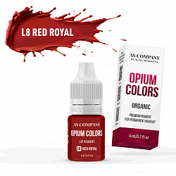 L8 RED ROYAL ORGANIC пигмент для губ 6мл (OPIUM COLORS) AS-Company™