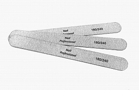 Nail Professional Пилка прямая тонкая LONG для ногтей 180/240