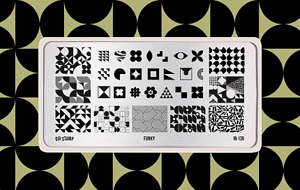 Пластина для стемпинга Go! Stamp 135 Funky