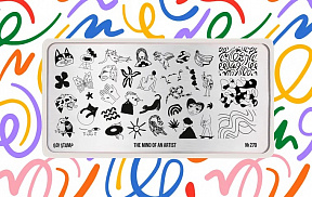 Пластина для стемпинга Go! Stamp 270 The Mind of an Artist