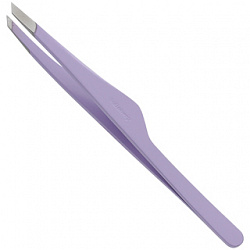 Пинцет для бровей Solinberg G809z, "lavender", (ручная заточка)наклонное окончание с четкими гранями