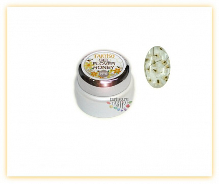TARTISO FLOWER HONEY №06 ПРОЗРАЧНЫЙ Гель цветной Тартисо 7гр (с сухоцветам)