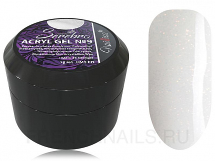 Acryl Gel с шиммером "Serebro" №9, 15 мл