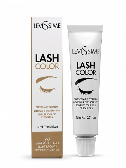 LeviSsime №7-7 Светло-коричневая Краска для бровей и ресниц Lash Color 15мл