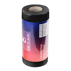 Салфетка в рулоне BEAJOY 20*30 см, черный спанлейс 100 шт