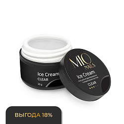 MIO Nails Холодный гель ICE CREAM GEL - CLEAR 30 г