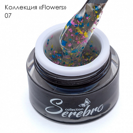 Гель-лак "Flowers" №07 "Serebro collection", 5 мл