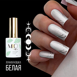 MIO Nails Гель-лак M-02 Лунная кошка № Белая, 8 мл