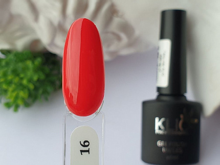 Klio Гель-лак Red collection № 016, 8мл