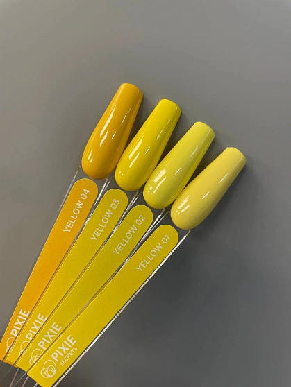 Pixie Secrets Гель лак Yellow 03 8мл