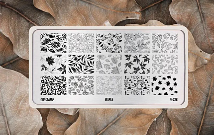 Пластина для стемпинга Go! Stamp 228 Maple